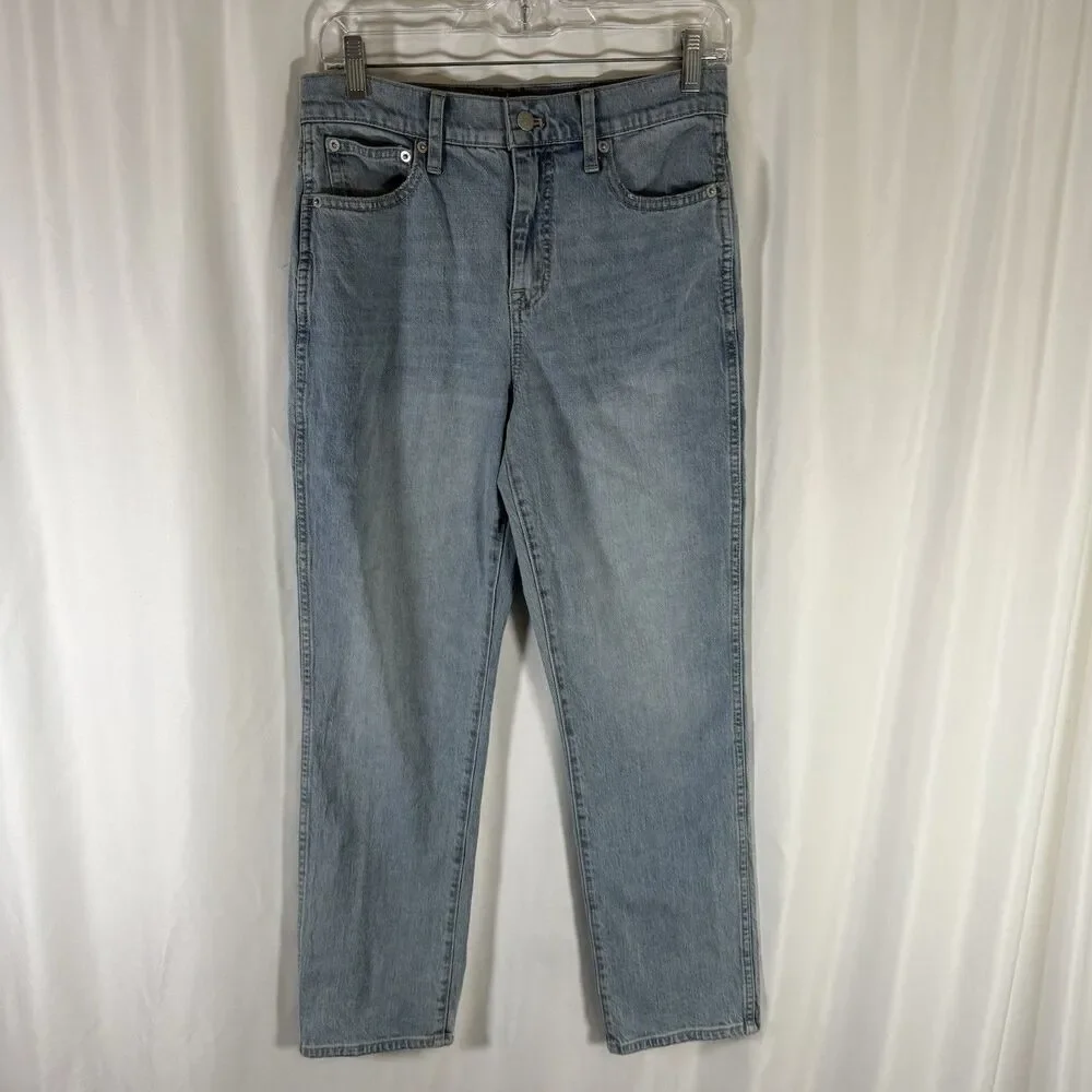 J. Crew High Rise Classic Vintage Jeans Women's 26 Light Wash Denim Cotton Blend